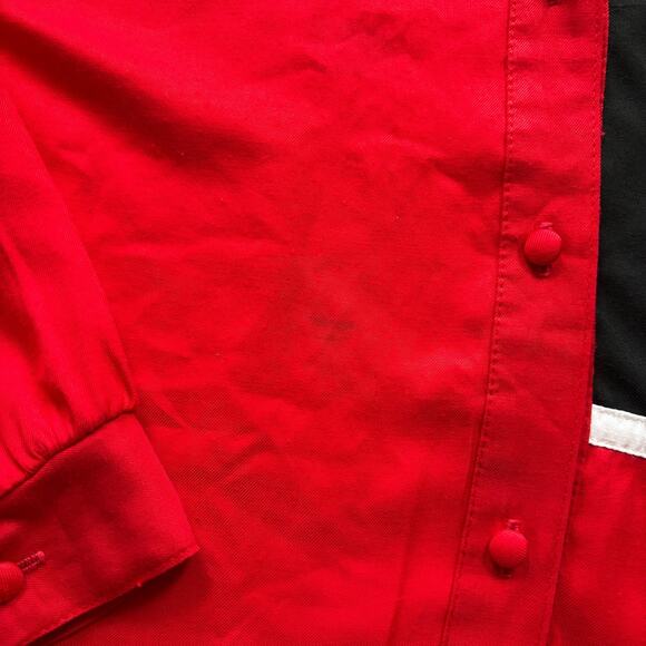 Rebecca Stessens 80s geometric colorblock appliqué blouse L - Picture 6 of 7